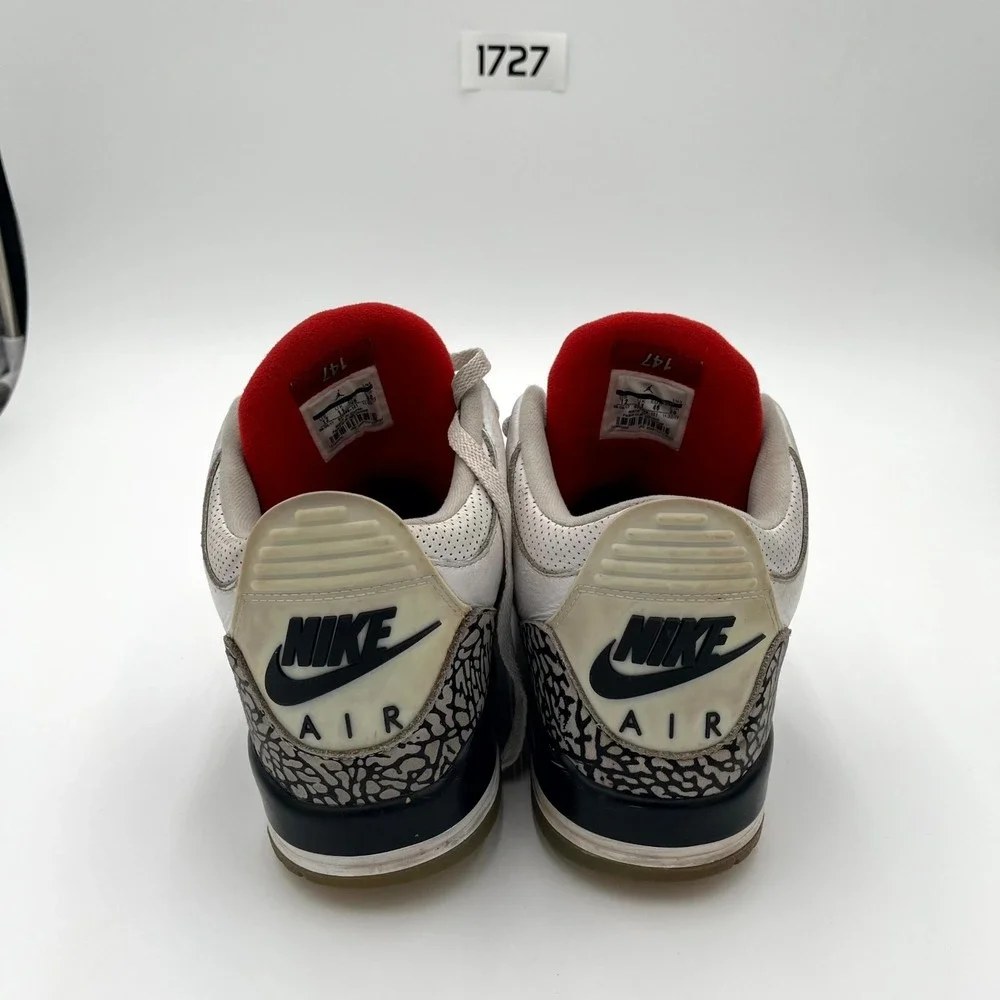 Nike Air‎ Jordan 3 Retro 923096-101 Mens 12 Casual Shoes Free Throw Line Sneaker